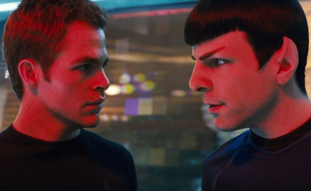 Los actores Chris Pine (Kirk) y Zachary Quinto (Spock) forman parte del nuevo elenco de la franquicia “Star Trek”.  